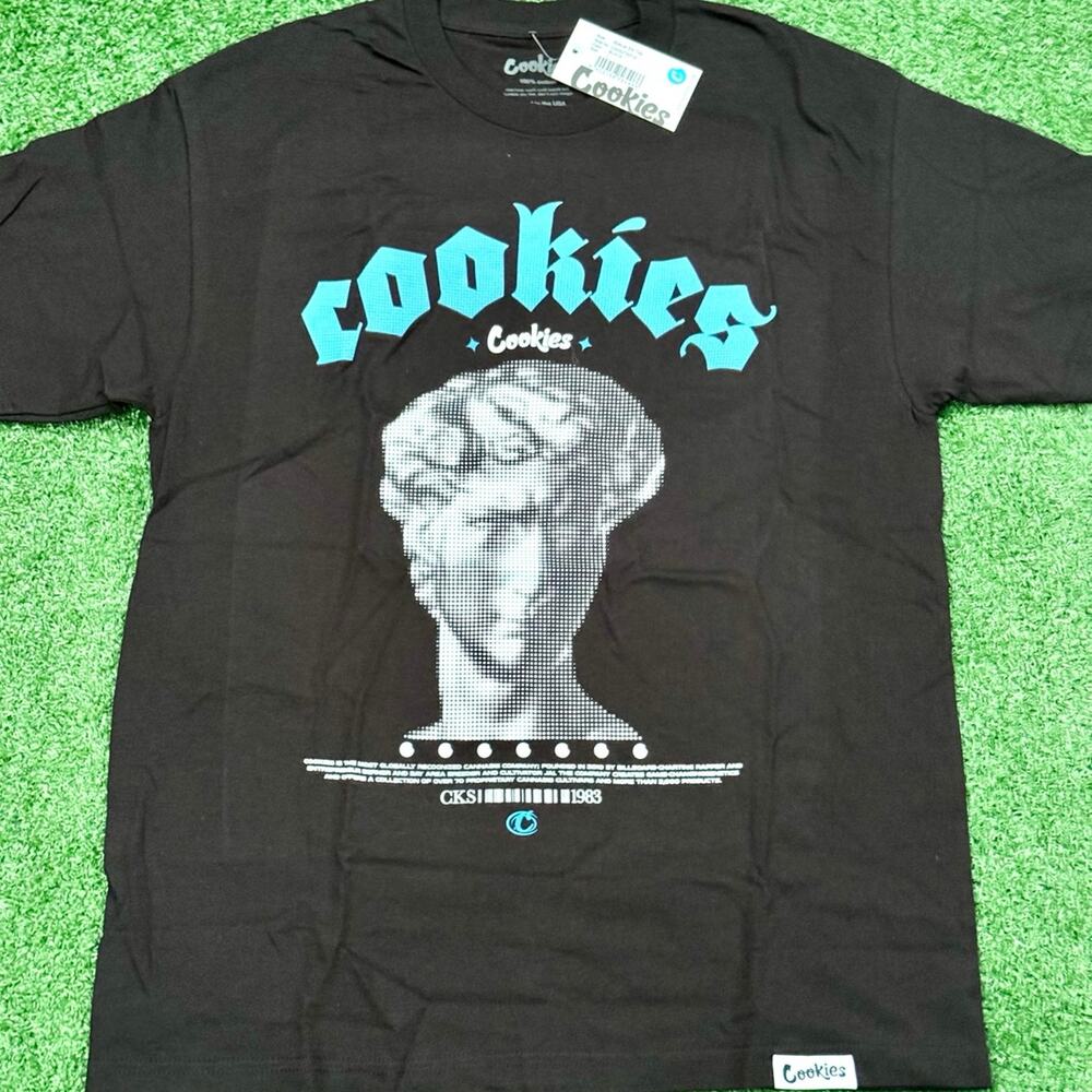 COOKIES Black T Shirt New With Tag “Greek Statue” RARE
